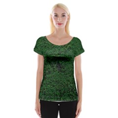 Green Moss Women s Cap Sleeve Top by InsanityExpressed