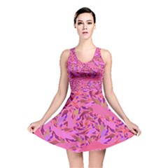 Bright Pink Confetti Storm Reversible Skater Dress by KirstenStarFashion