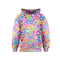 Candy Color s Circles Kid s Pullover Hoodie by KirstenStarFashion