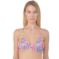 Candy Color s Circles Reversible Tri Bikini Tops by KirstenStarFashion
