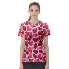 Candy Hearts Women s Sport Mesh Tee