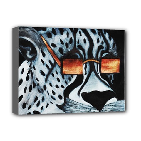 Cool Cat Deluxe Canvas 16  X 12   by JUNEIPER07