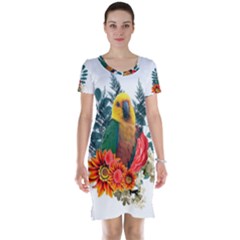 Parrot Short Sleeve Nightdresses by infloence