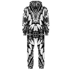 Doodle Cross  Hooded Jumpsuit (men) by KirstenStarFashion