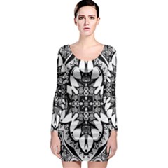Doodlecross By Kirstenstar D70i5s5 Long Sleeve Bodycon Dresses by KirstenStarFashion