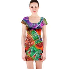 Happy Tribe Short Sleeve Bodycon Dress by KirstenStarFashion