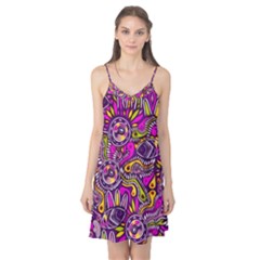 Purple Tribal Abstract Fish Camis Nightgown  by KirstenStarFashion