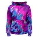 Stormy Pink Purple Teal Artwork Women s Pullover Hoodies View1