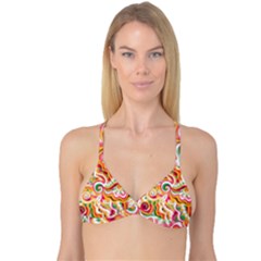 Sunshine Swirls Reversible Tri Bikini Tops by KirstenStarFashion