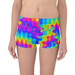 Amazing Acid Rainbow Reversible Boyleg Bikini Bottoms by KirstenStar