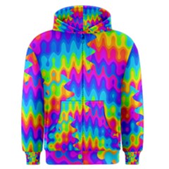 Amazing Acid Rainbow Men s Zipper Hoodies by KirstenStarFashion