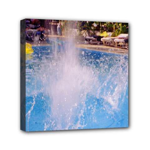 Splash 3 Mini Canvas 6  X 6  by icarusismartdesigns