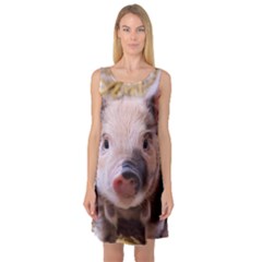 Sweet Piglet Sleeveless Satin Nightdresses