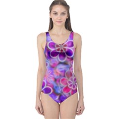 Pretty Floral Painting Women s One Piece Swimsuits