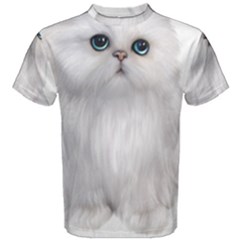 White Persian Cat Clipart Men s Cotton Tees by AlteredStates