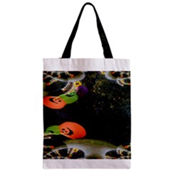 Floating Pumpkins Zipper Classic Tote Bags