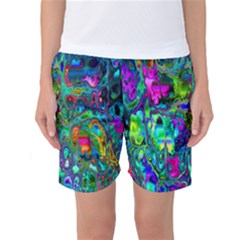 Inked Spot Fractal Art Women s Basketball Shorts by TheWowFactor