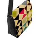 Rhombus and triangles pattern Flap Closure Messenger Bag (L) View2