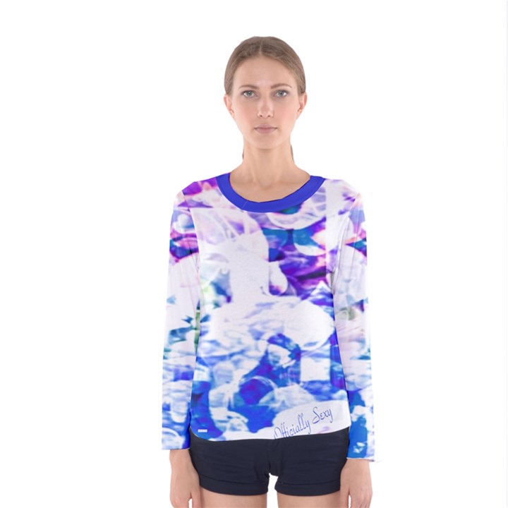 Officially Sexy Candy Collection Blue Women s  Long Sleeve T-shirt