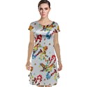 Colorful paint strokes Cap Sleeve Nightdress View1