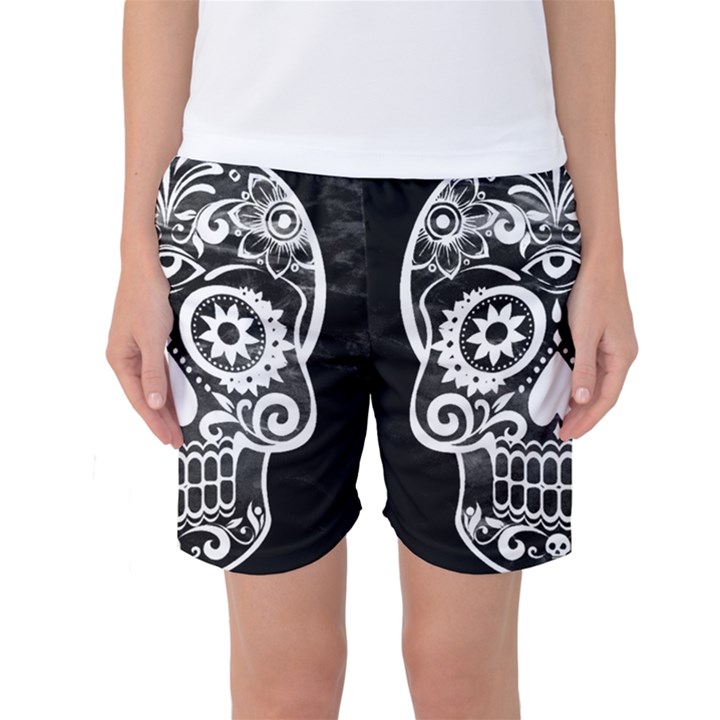 Skull Women s Basketball Shorts