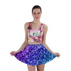 Glitter Ocean Bokeh Mini Skirts by KirstenStarFashion