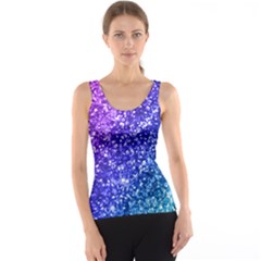 Glitter Ocean Bokeh Tank Tops