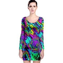 Powerfractal 2 Long Sleeve Bodycon Dresses