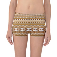 Fancy Tribal Borders Golden Boyleg Bikini Bottoms by ImpressiveMoments