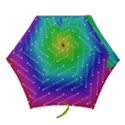 Merry Christmas,text,rainbow Mini Folding Umbrellas View1