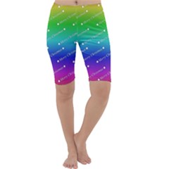 Merry Christmas,text,rainbow Cropped Leggings by ImpressiveMoments