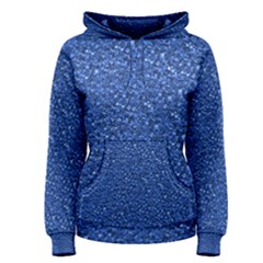Sparkling Glitter Blue Women s Pullover Hoodies by ImpressiveMoments