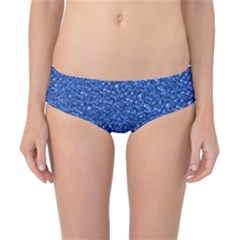 Sparkling Glitter Blue Classic Bikini Bottoms