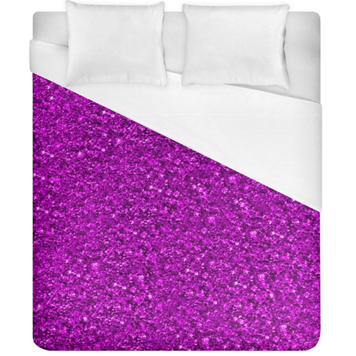 Sparkling Glitter Hot Pink Duvet Cover Single Side (Double Size)