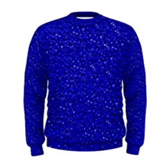 Sparkling Glitter Inky Blue Men s Sweatshirts by ImpressiveMoments