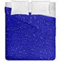 Sparkling Glitter Inky Blue Duvet Cover (Double Size) View1