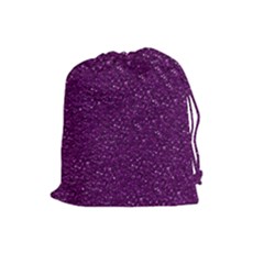 Sparkling Glitter Plum Drawstring Pouches (large)  by ImpressiveMoments