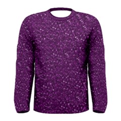 Sparkling Glitter Plum Men s Long Sleeve T-shirts by ImpressiveMoments