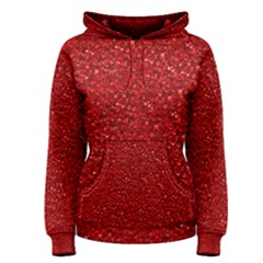 Sparkling Glitter Red Women s Pullover Hoodies by ImpressiveMoments