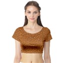 Sparkling Glitter Terra Short Sleeve Crop Top View1