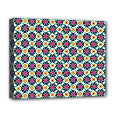 Cute Abstract Pattern Background Deluxe Canvas 20  X 16   by GardenOfOphir