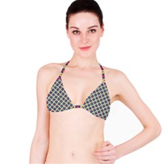 Cute Abstract Pattern Background Bikini Tops by GardenOfOphir