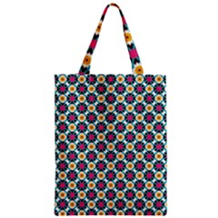 Cute Abstract Pattern Background Zipper Classic Tote Bags by GardenOfOphir