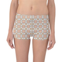 Cute Pretty Elegant Pattern Reversible Boyleg Bikini Bottoms by GardenOfOphir