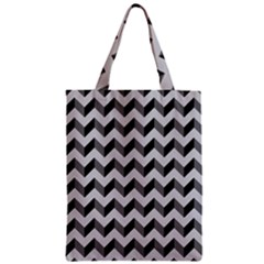 Modern Retro Chevron Patchwork Pattern  Zipper Classic Tote Bags