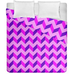 Modern Retro Chevron Patchwork Pattern Duvet Cover (Double Size)