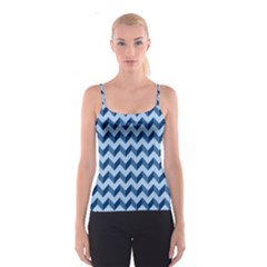 Modern Retro Chevron Patchwork Pattern Spaghetti Strap Tops