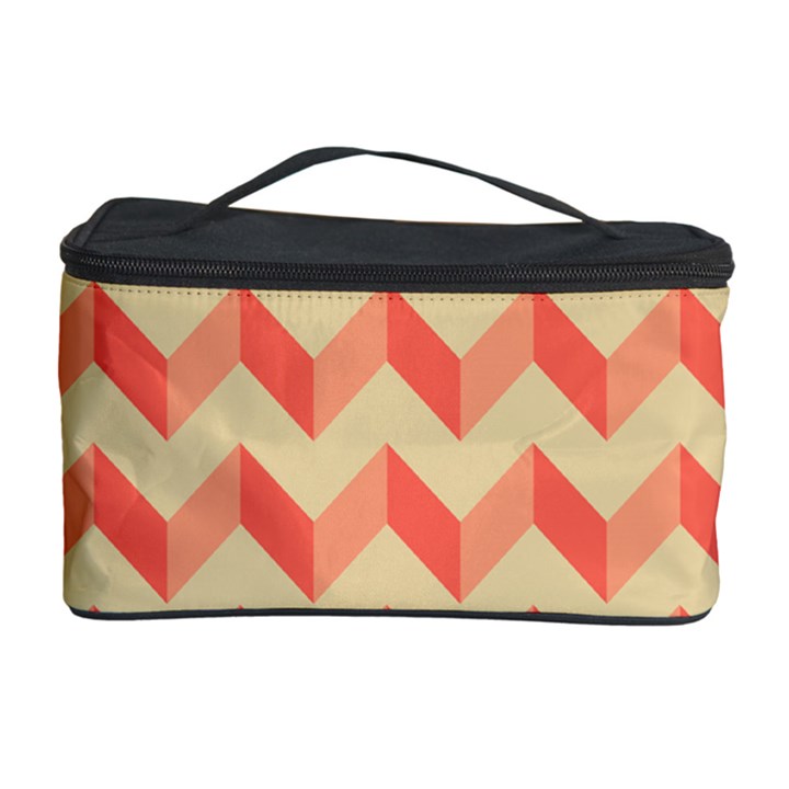 Modern Retro Chevron Patchwork Pattern Cosmetic Storage Cases