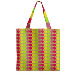 Colorful Leaf Pattern Zipper Grocery Tote Bags by GardenOfOphir