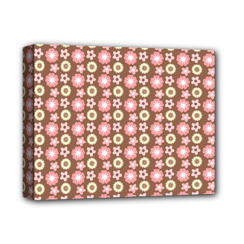 Cute Floral Pattern Deluxe Canvas 14  X 11  by GardenOfOphir